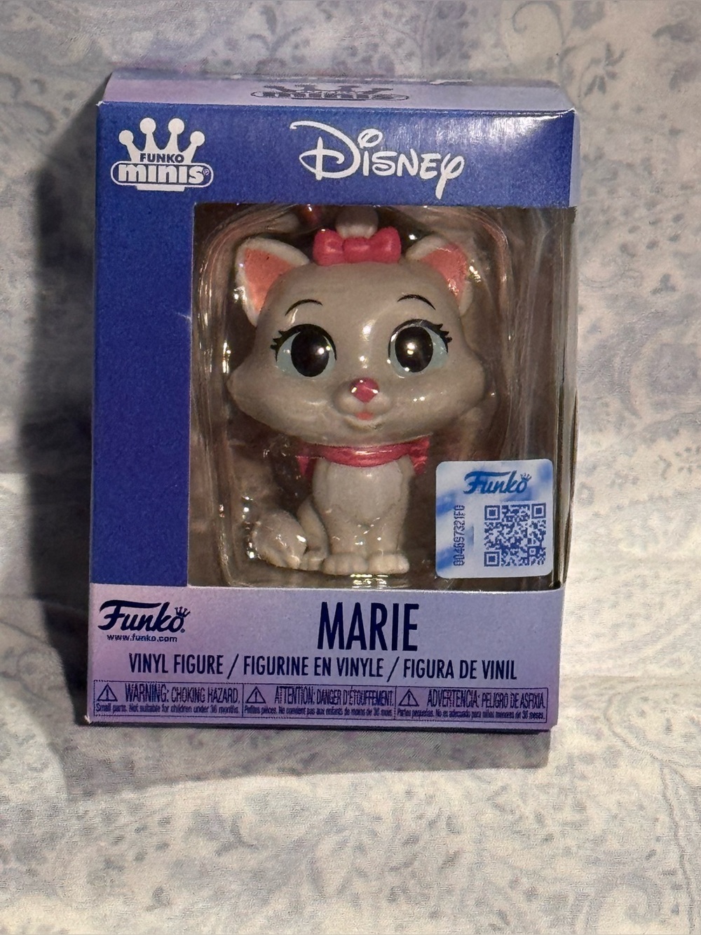 Funko Disney Marie Vinyl Mini Figure - White with Pink Details